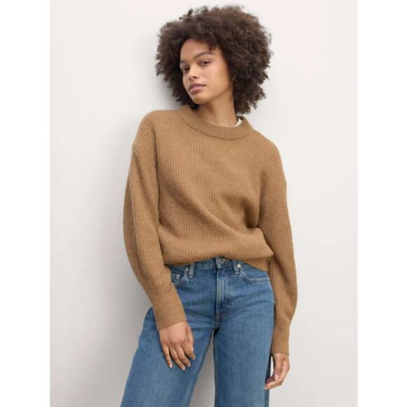 Everlane The Cocoon Crew Alpaca Oversized Sweater...